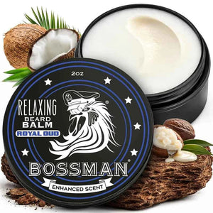 Bossman - Beard Balm Royal Oud – Twin Pack (2 x 2oz) – Bossman - Beard Balm Royal Oud 2oz