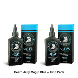 Bossman - Beard Jelly Magic Blue – Twin Pack (2 x 4oz) – bundle contents: 2 x Bossman - Beard Jelly Magic Blue 4oz