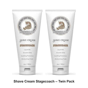 Bossman - Shave Cream Stagecoach – Twin Pack (2 x 180ml) – bundle contents: 2 x Bossman - Shave Cream Stagecoach 180ml