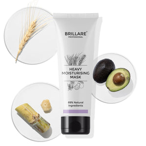 Brillare - Heavy Moisturising Shampoo & Conditioner Duo Bundle – Brillare Heavy Moisturising Conditioner For Dry, Frizzy Hair 125g