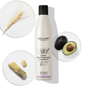 Brillare - Heavy Moisturising Shampoo & Conditioner Duo Bundle – Brillare Heavy Moisturising Shampoo For Dry, Frizzy Hair 300ml