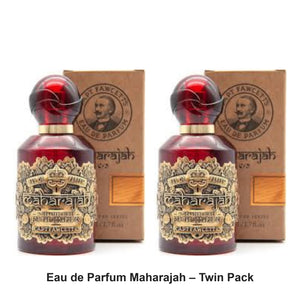 Captain Fawcett - Eau de Parfum Maharajah – Twin Pack (2 x 50ml) – bundle contents: 2 x Captain Fawcett - Eau de Parfum Maharajah 50ml