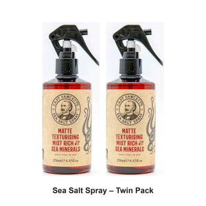 Captain Fawcett - Sea Salt Spray – Twin Pack (2 x 250ml) – bundle contents: 2 x Captain Fawcett - Sea Salt Spray 250ml