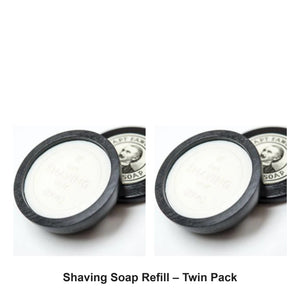 Captain Fawcett - Shaving Soap Refill – Twin Pack (2 x 110g) – bundle contents: 2 x Captain Fawcett - Shaving Soap Refill 110g