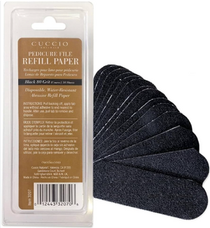 Cuccio - Black Pedi File Refills 180 Grit 50 Pack – product image