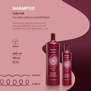 Fanola - Curl Shampoo & Mask Duo 1000ml Bundle – Fanola Curl Shampoo 1000ml (detail)