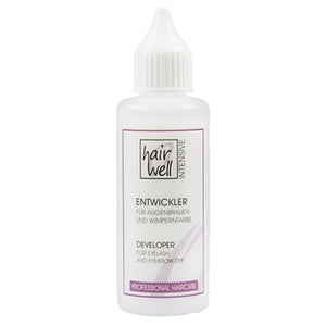 Hairwell - Eyelash & Eyebrow Tint Blue Black & Developer Duo Bundle – Hairwell Eyelash & Eyebrow Tint Cream Developer 2% 50ml