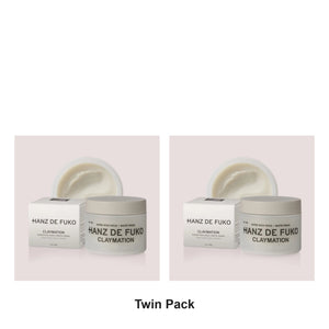 Hanz De Fuko - Claymation Super High Hold Matte Finish – Twin Pack – bundle contents: 2 x Hanz De Fuko - Claymation Super High Hold Matte Finish