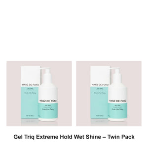 Hanz De Fuko - Gel Triq Extreme Hold Wet Shine – Twin Pack – bundle contents: 2 x Hanz De Fuko - Gel Triq Extreme Hold Wet Shine