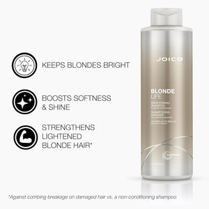 Joico - Blonde Life Brightening Shampoo & Conditioner Duo 1000ml Bundle – Joico Blonde Life Brightening Shampoo 1000ml (detail)