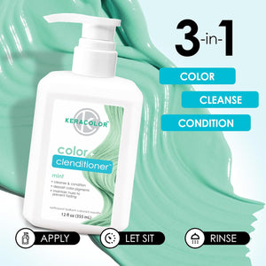 Keracolor Color + Clenditioner Mint 355ml - image 4