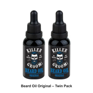 Killer Groom - Beard Oil Original – Twin Pack (2 x 30g) – bundle contents: 2 x Killer Groom - Beard Oil Original 30g