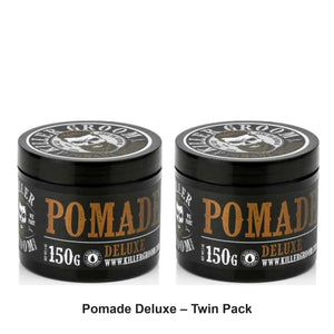 Killer Groom - Pomade Deluxe – Twin Pack (2 x 150g) – bundle contents: 2 x Killer Groom - Pomade Deluxe 150g