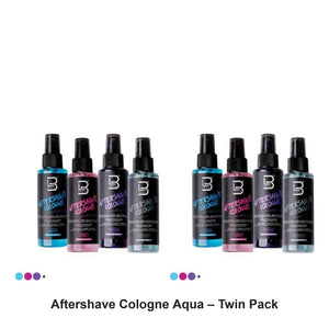 L3VEL3 - Aftershave Cologne Aqua – Twin Pack (2 x 100ml) – bundle contents: 2 x L3VEL3 - Aftershave Cologne Aqua 100ml
