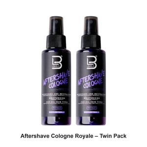 L3VEL3 - Aftershave Cologne Royale – Twin Pack (2 x 100ml) – bundle contents: 2 x L3VEL3 - Aftershave Cologne Royale 100ml