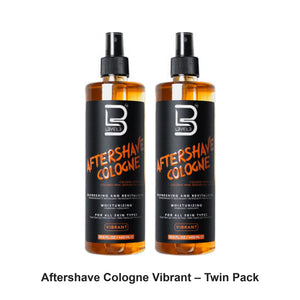 L3VEL3 - Aftershave Cologne Vibrant – Twin Pack (2 x 400ml) – bundle contents: 2 x L3VEL3 - Aftershave Cologne Vibrant 400ml