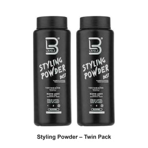 L3VEL3 - Styling Powder – Twin Pack (2 x 60g) – bundle contents: 2 x L3VEL3 - Styling Powder 60g