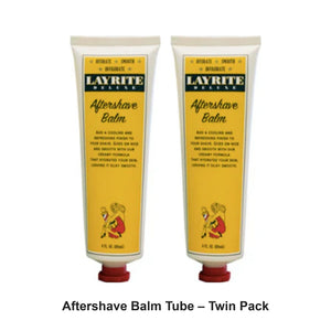 Layrite - Aftershave Balm Tube – Twin Pack (2 x 118ml) – bundle contents: 2 x Layrite - Aftershave Balm Tube 118ml