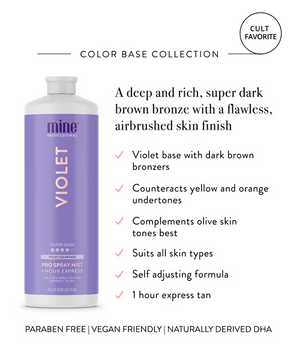 Mine Tan - Violet Pro Spray Mist 1000ml – product image 2