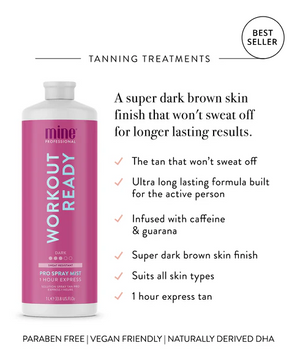 Mine Tan - Workout Ready Pro Spray Mist 1000ml – product image 2