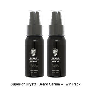 Modern Pirate - Superior Crystal Beard Serum – Twin Pack (2 x 50ml) – bundle contents: 2 x Modern Pirate - Superior Crystal Beard Serum 50ml