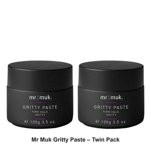Muk Hair - Mr Muk Gritty Paste – Twin Pack (2 x 100g) – bundle contents: 2 x Muk Hair - Mr Muk Gritty Paste 100g