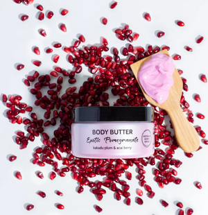 Natural Look - Natural Spa Exotic Pomegranate Body Wash, Butter & Scrub Trio Bundle – Natural Look Natural Spa Exotic Pomegranate Body Butter 200g (detail)