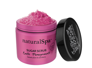 Natural Look - Natural Spa Exotic Pomegranate Body Wash, Butter & Scrub Trio Bundle – Natural Look Natural Spa Exotic Pomegranate Sugar Scrub 500g