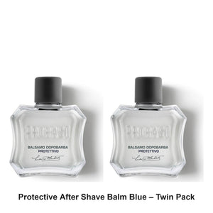 Proraso - Protective After Shave Balm Blue – Twin Pack (2 x 100ml) – bundle contents: 2 x Proraso - Protective After Shave Balm Blue 100ml