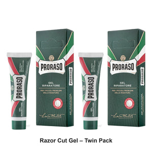 Proraso - Razor Cut Gel – Twin Pack (2 x 10ml) – bundle contents: 2 x Proraso - Razor Cut Gel 10ml