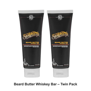 Suavecito - Beard Butter Whiskey Bar – Twin Pack (2 x 118ml) – bundle contents: 2 x Suavecito - Beard Butter Whiskey Bar 118ml