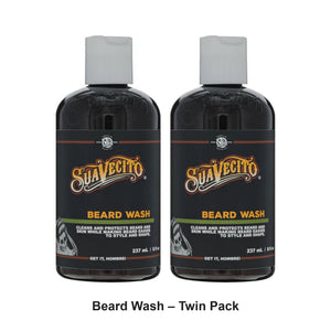 Suavecito - Beard Wash – Twin Pack (2 x 237ml) – bundle contents: 2 x Suavecito - Beard Wash 237ml