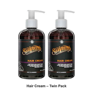 Suavecito - Hair Cream – Twin Pack (2 x 237ml) – bundle contents: 2 x Suavecito - Hair Cream 237ml