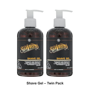Suavecito - Shave Gel – Twin Pack (2 x 237ml) – bundle contents: 2 x Suavecito - Shave Gel 237ml