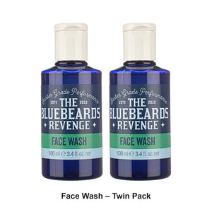 The Bluebeards Revenge - Face Wash – Twin Pack (2 x 100ml) – bundle contents: 2 x The Bluebeards Revenge - Face Wash 100ml