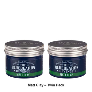The Bluebeards Revenge - Matt Clay – Twin Pack (2 x 100ml) – bundle contents: 2 x The Bluebeards Revenge - Matt Clay 100ml