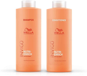 Wella Professionals Invigo Nutri-Enrich Deep Nourishing Shampoo & Conditioner Duo 1000ml Bundle