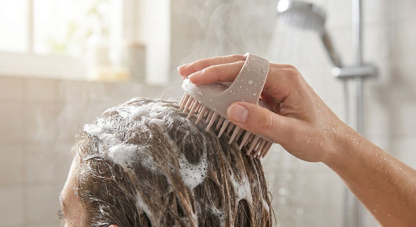 Scalp massager brushes for shampooing