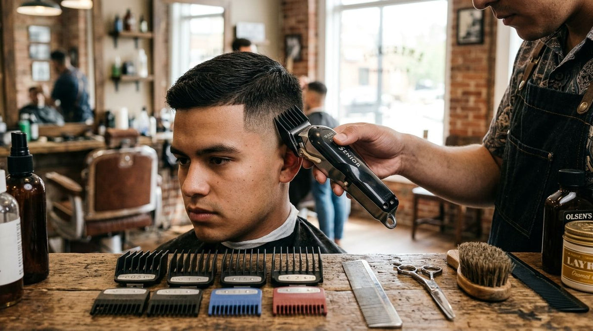 Clipper guard combs for fade haircuts