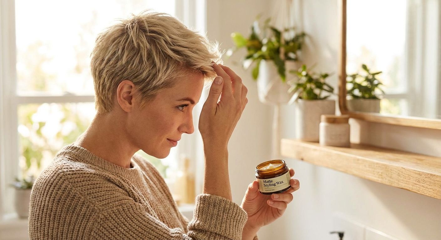 How to style short hair with wax