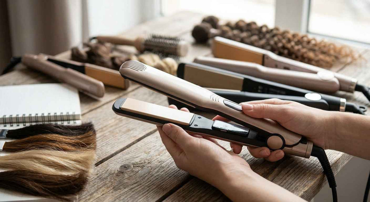 How to choose a hair straightener for your hair type — plate width and heat guide