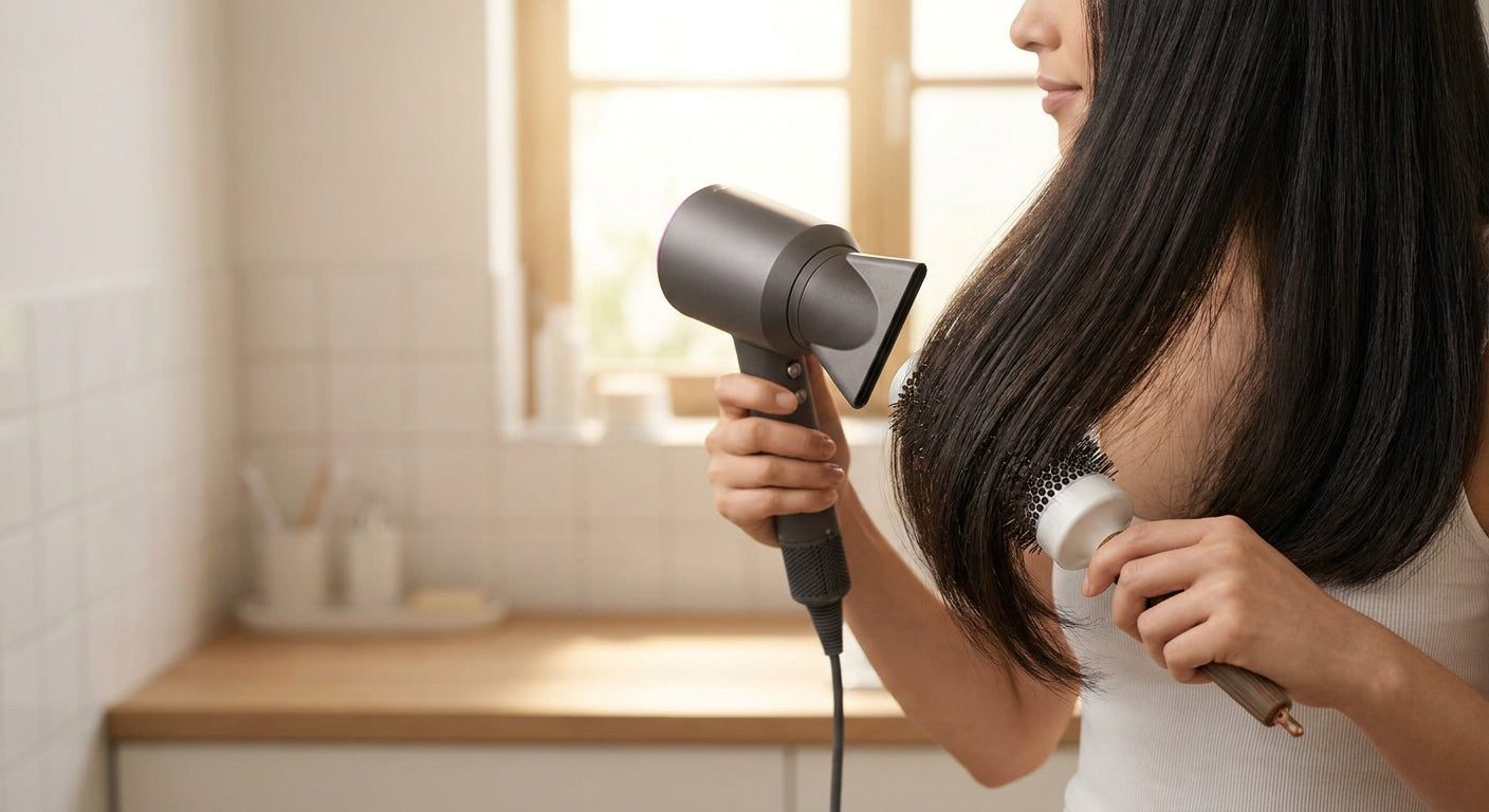 How to blow dry hair without frizz