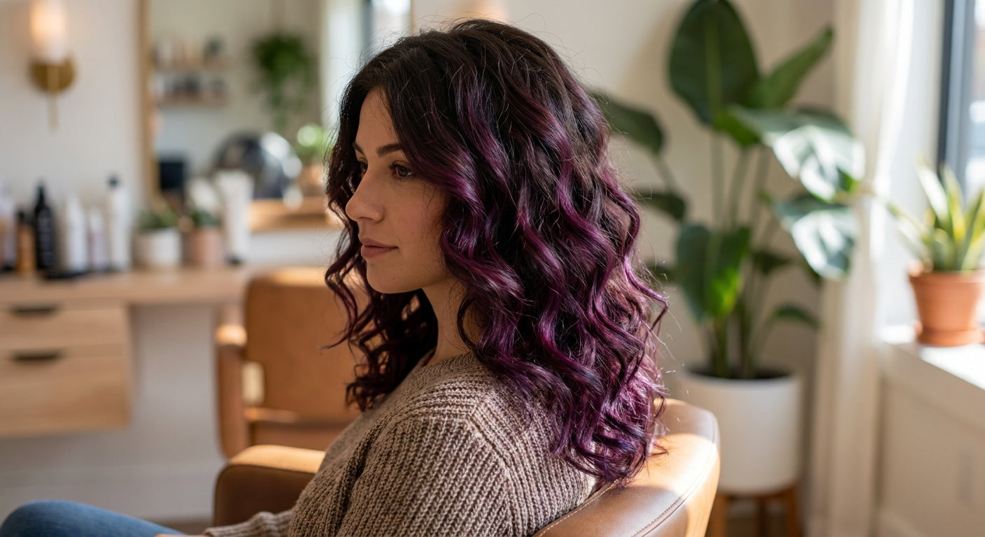 Purple hair dye for dark brown hair
