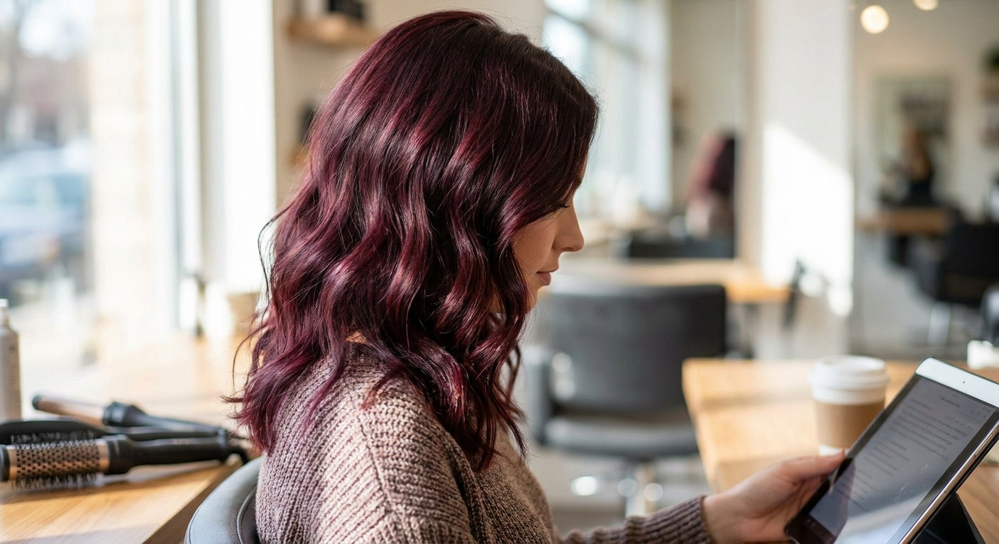 Burgundy hair dye for dark brown hair
