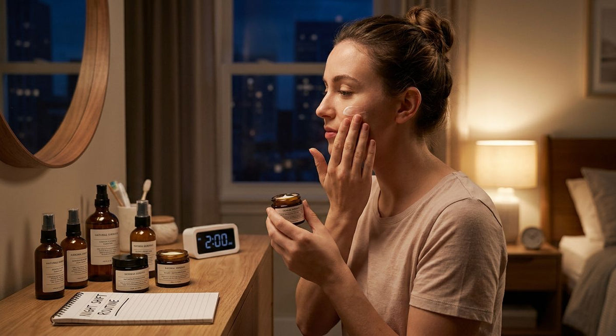 Skincare routine for night shift workers