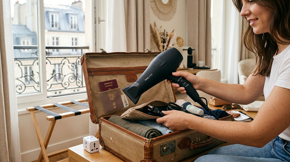 Dual voltage hair dryers for overseas travel