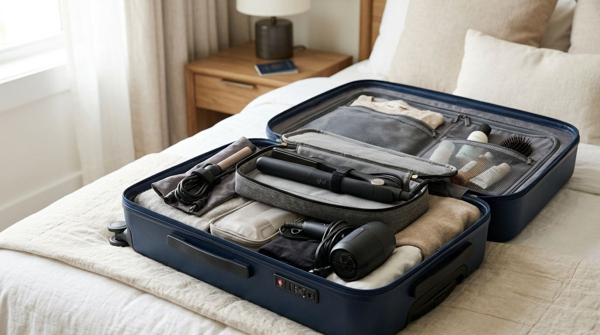 How to pack hair styling tools for air travel