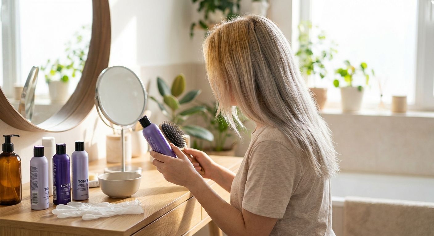 How to tone brassy hair at home