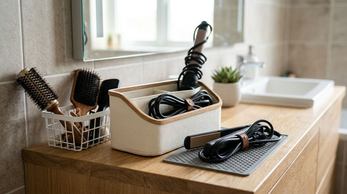 How to store hair styling tools safely