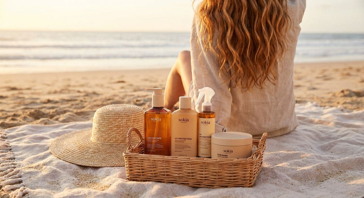 Colour-safe hair care for beach holidays